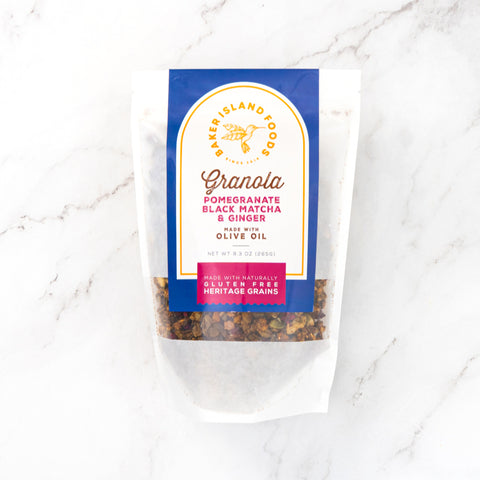 Pomegranate, Black Matcha & Ginger Granola image 1